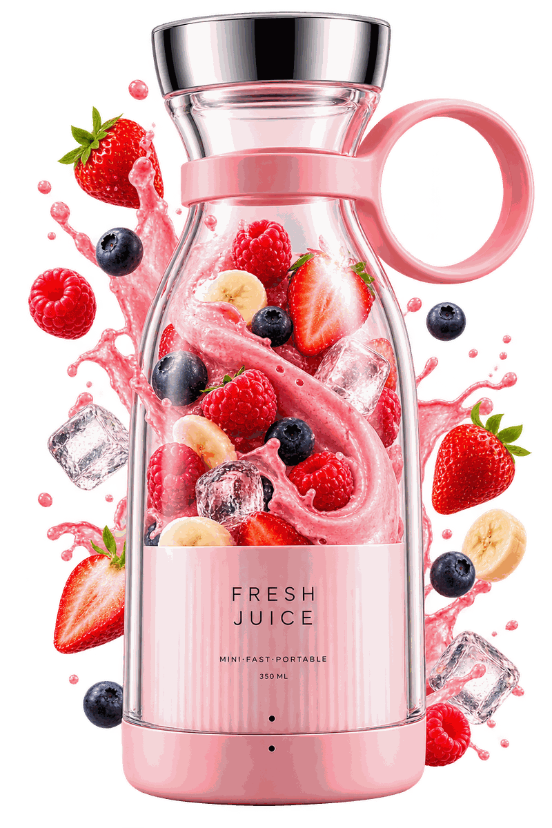 SMOOVIA portable blender in pink